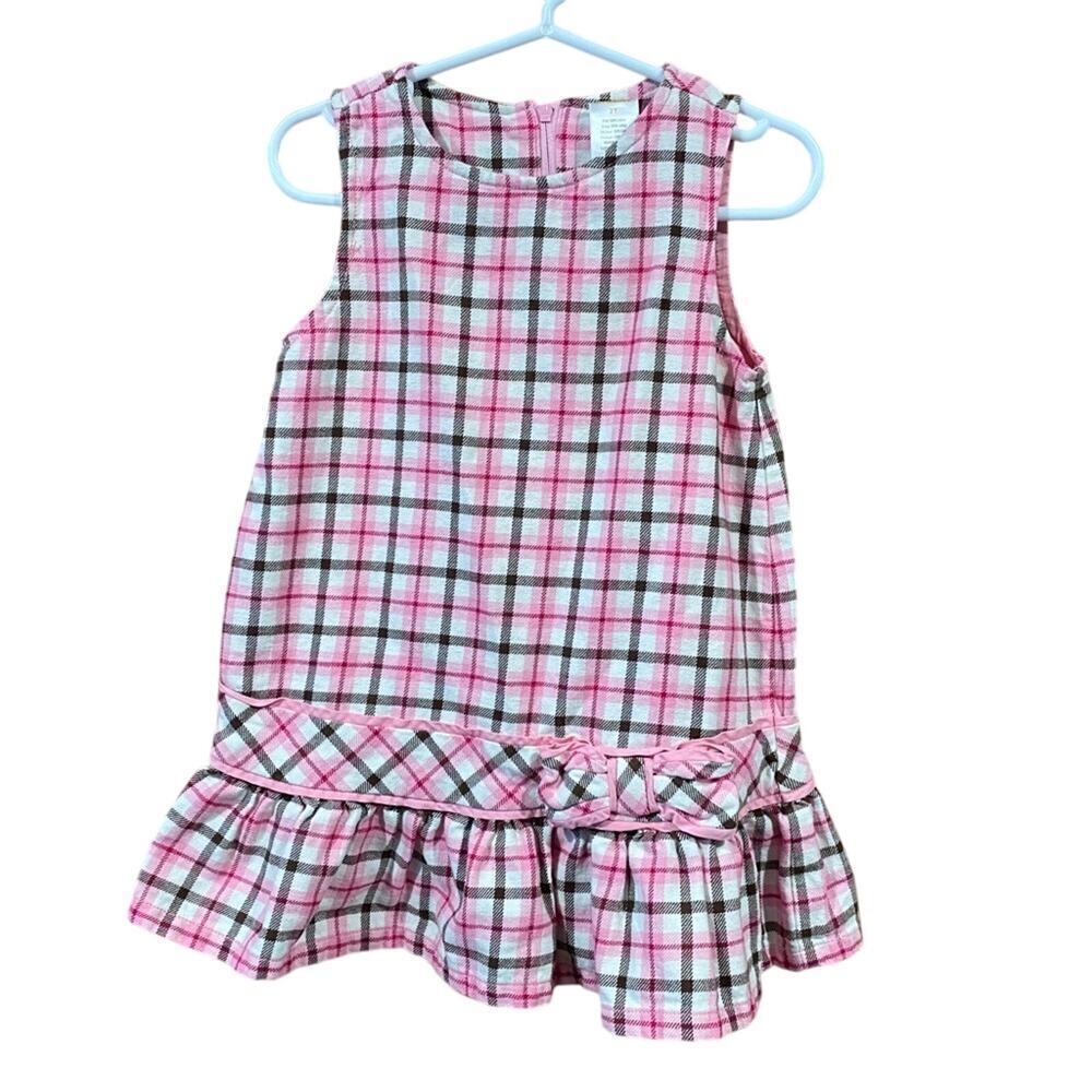 Gymboree Dress Sz 2T Pink Plaid Dress Layering Dress Sleeveless Dress